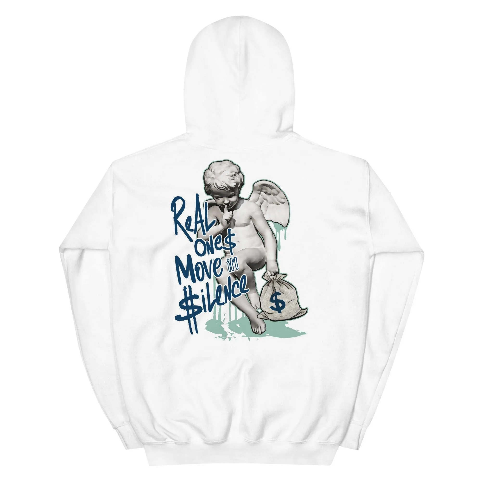 1 Mid Mystic Navy Mint Foam Hoodie Real Ones