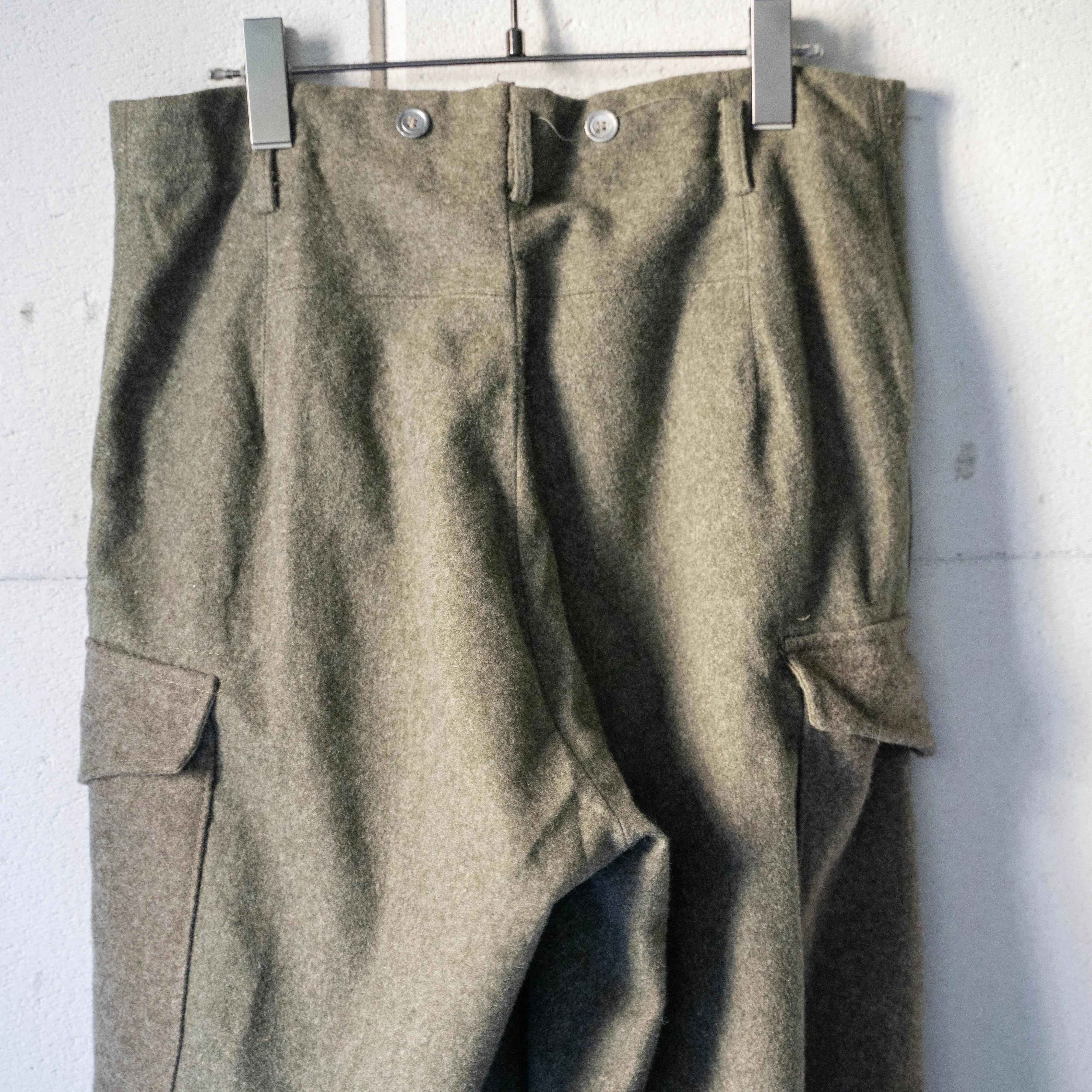 1940s Swedish military M39 wool cargo pants 'dead stock'