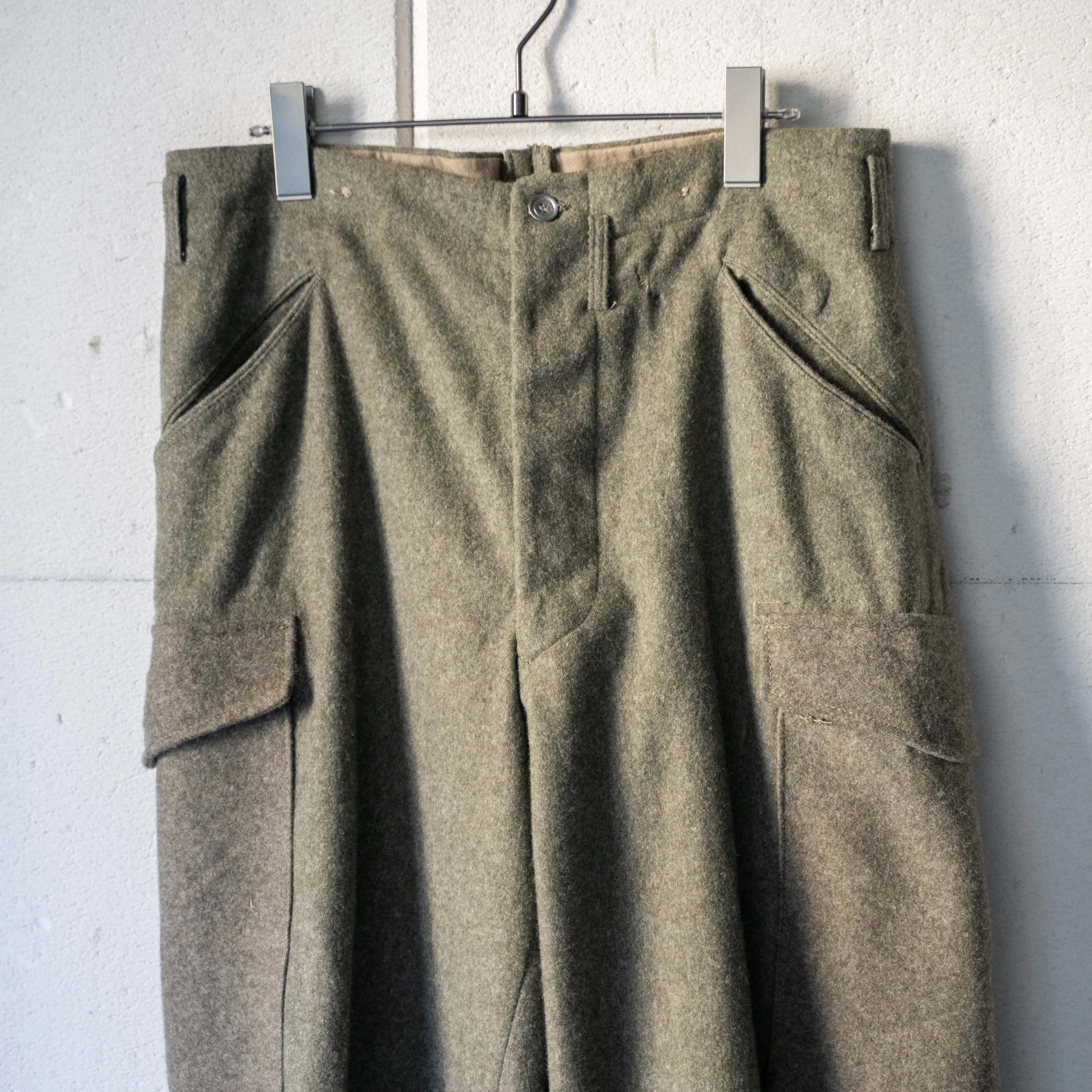 1940s Swedish military M39 wool cargo pants 'dead stock'