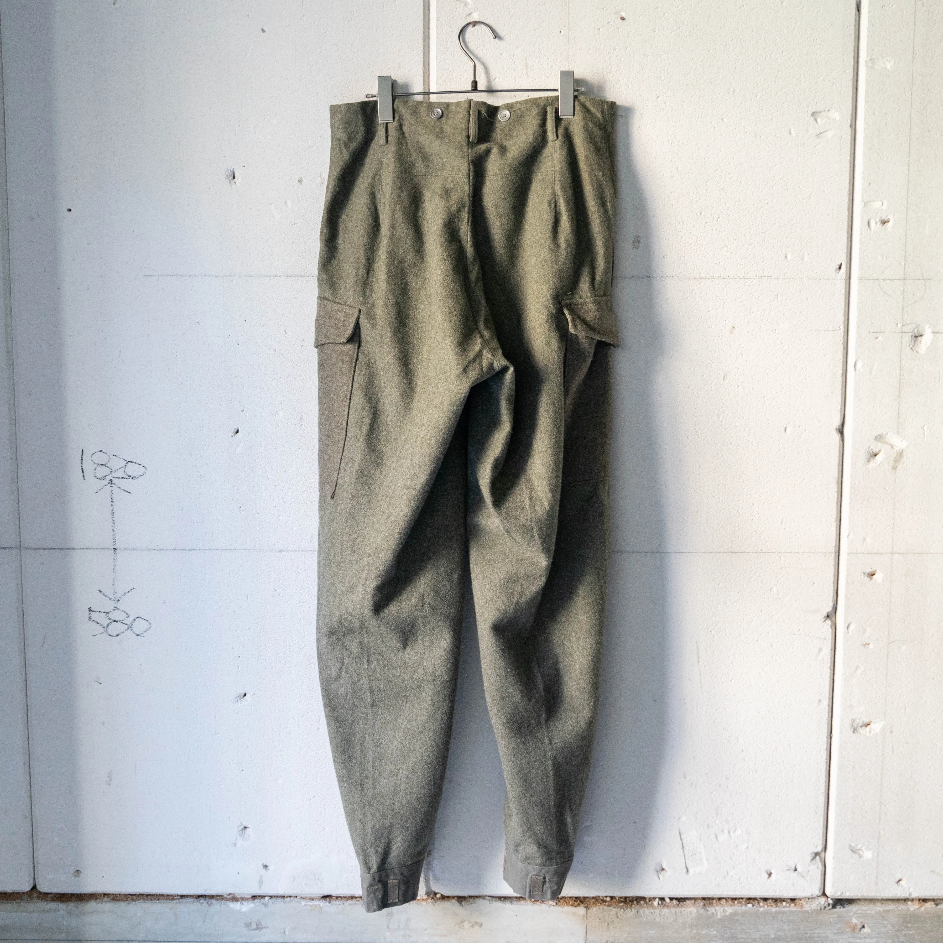 1940s Swedish military M39 wool cargo pants 'dead stock'