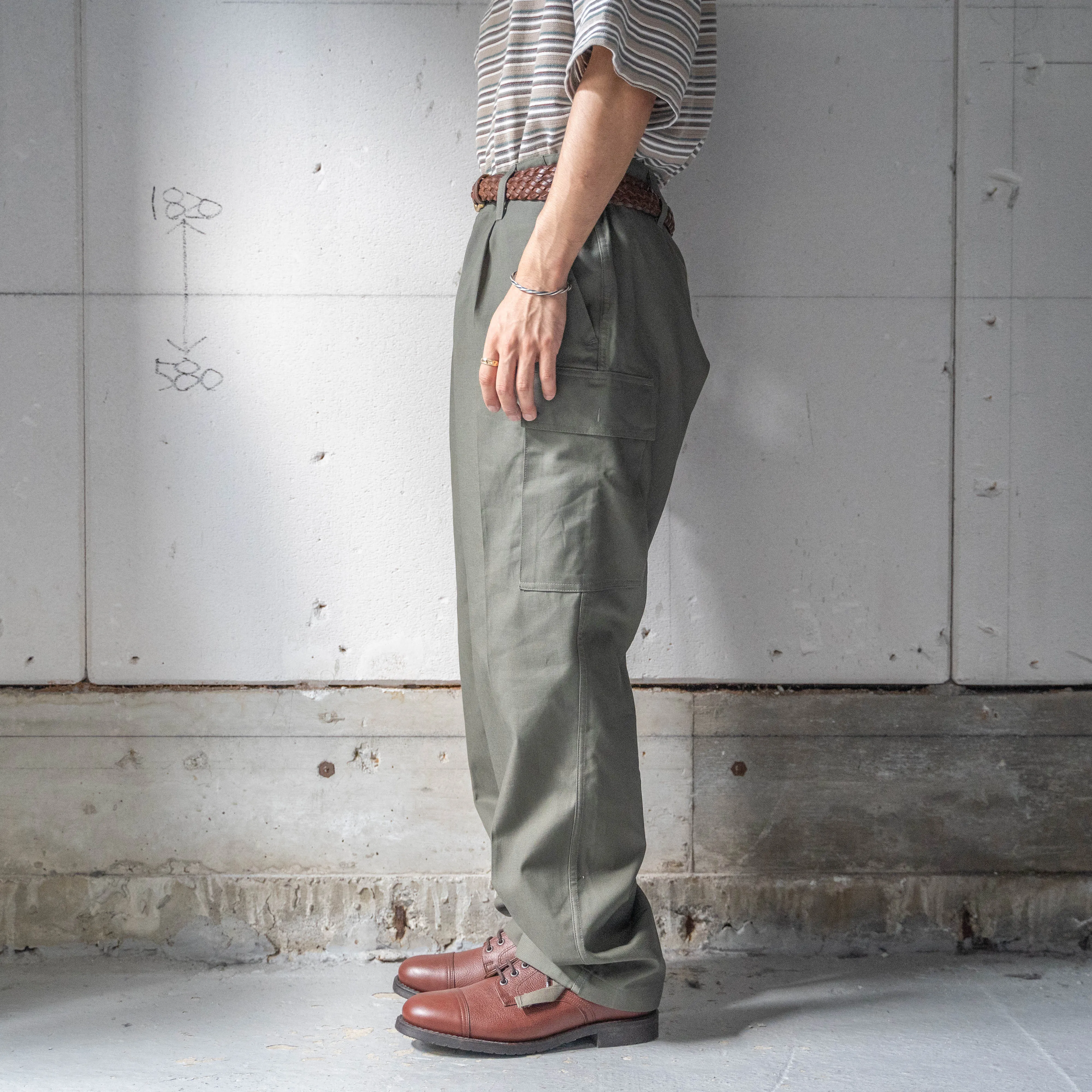 1990s German military cargo pants -German moleskin- 'dead stock'