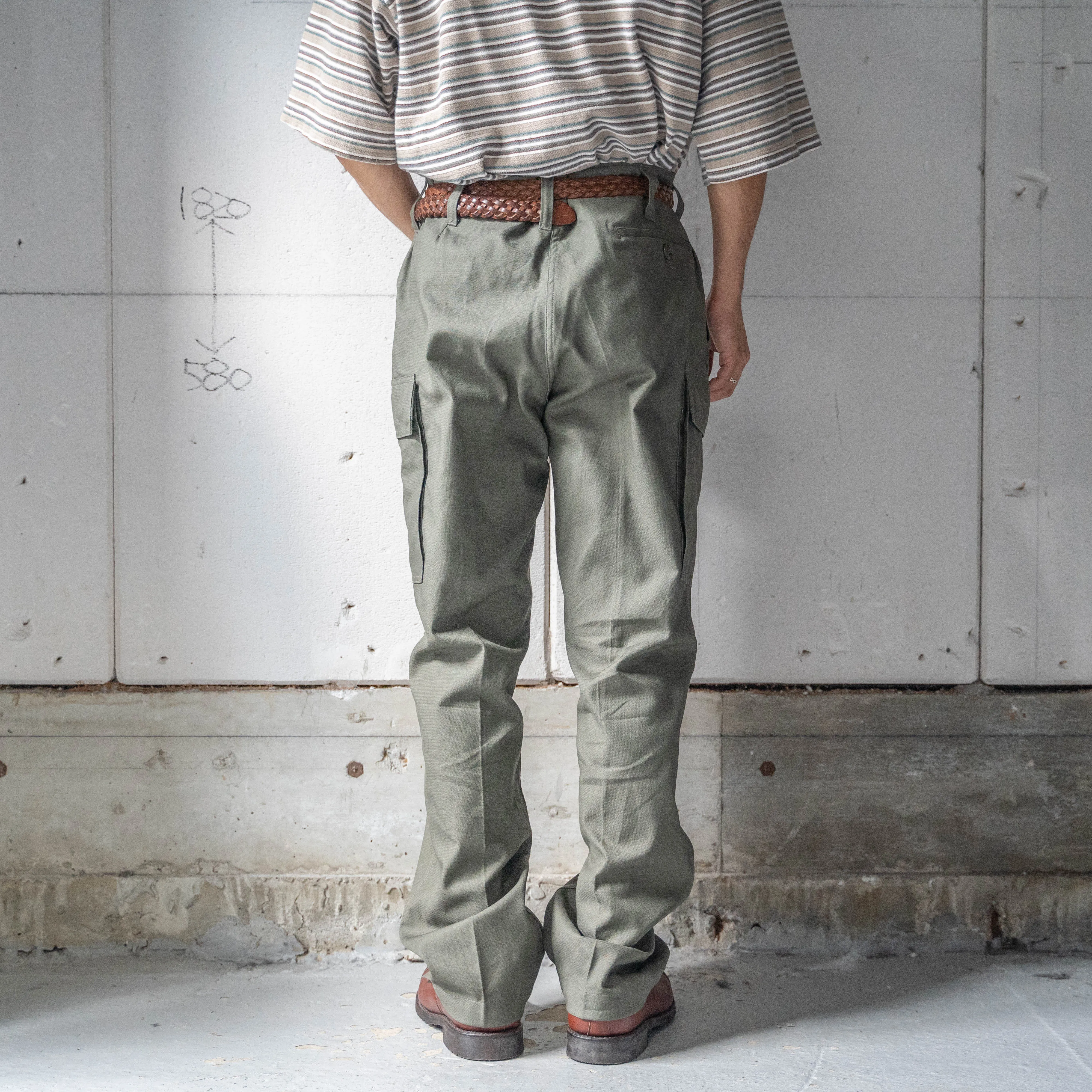 1990s German military cargo pants -German moleskin- 'dead stock'