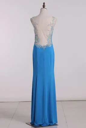 2024 Scoop Mermaid Prom Dresses Spandex With PCJ17GGD