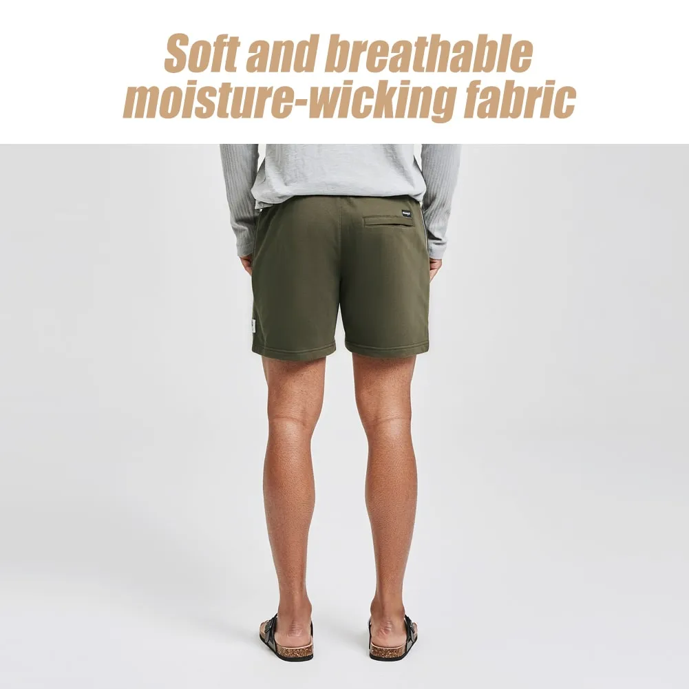 5.5 Inch Knitted Fleece Casual Shorts