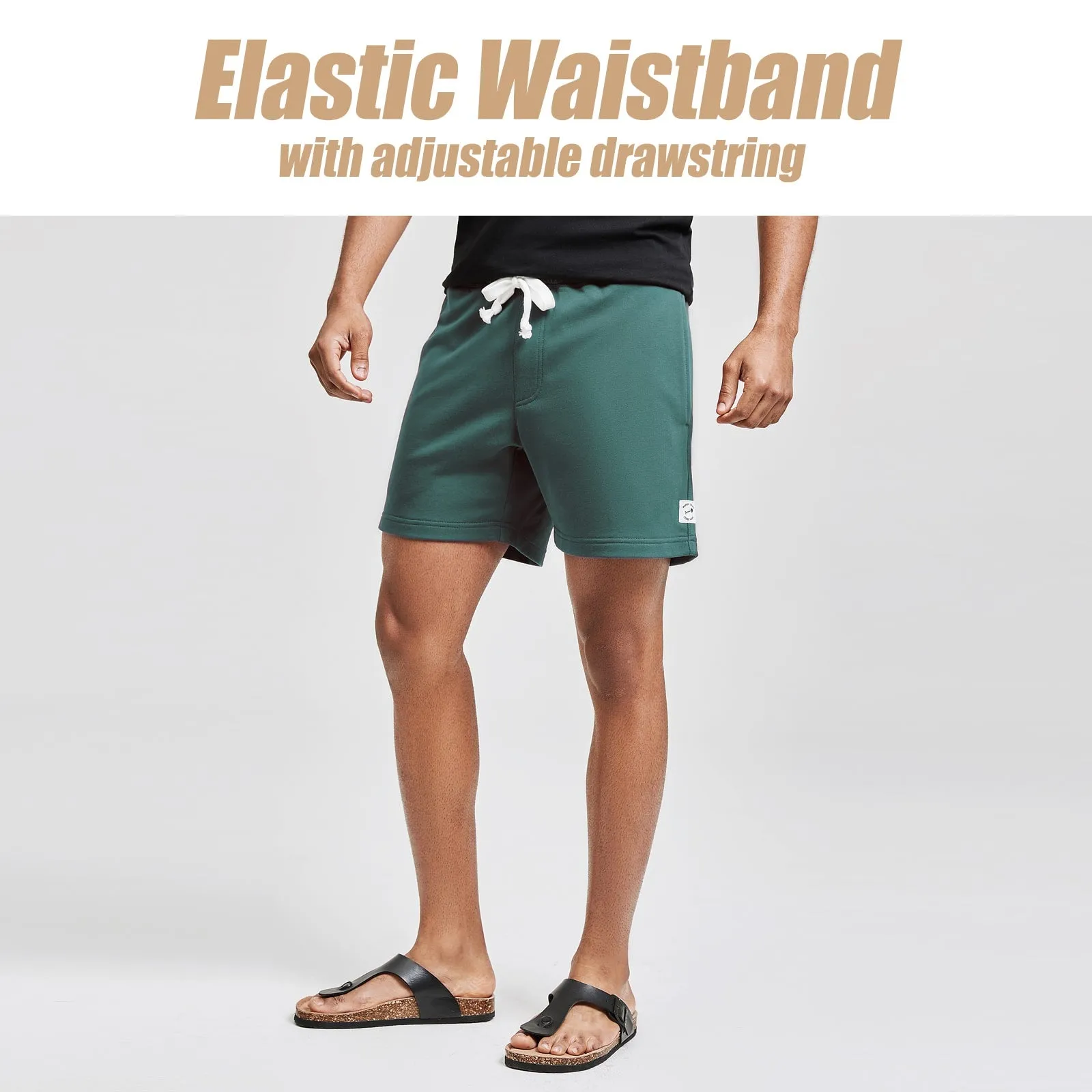 5.5 Inch Knitted Fleece Casual Shorts