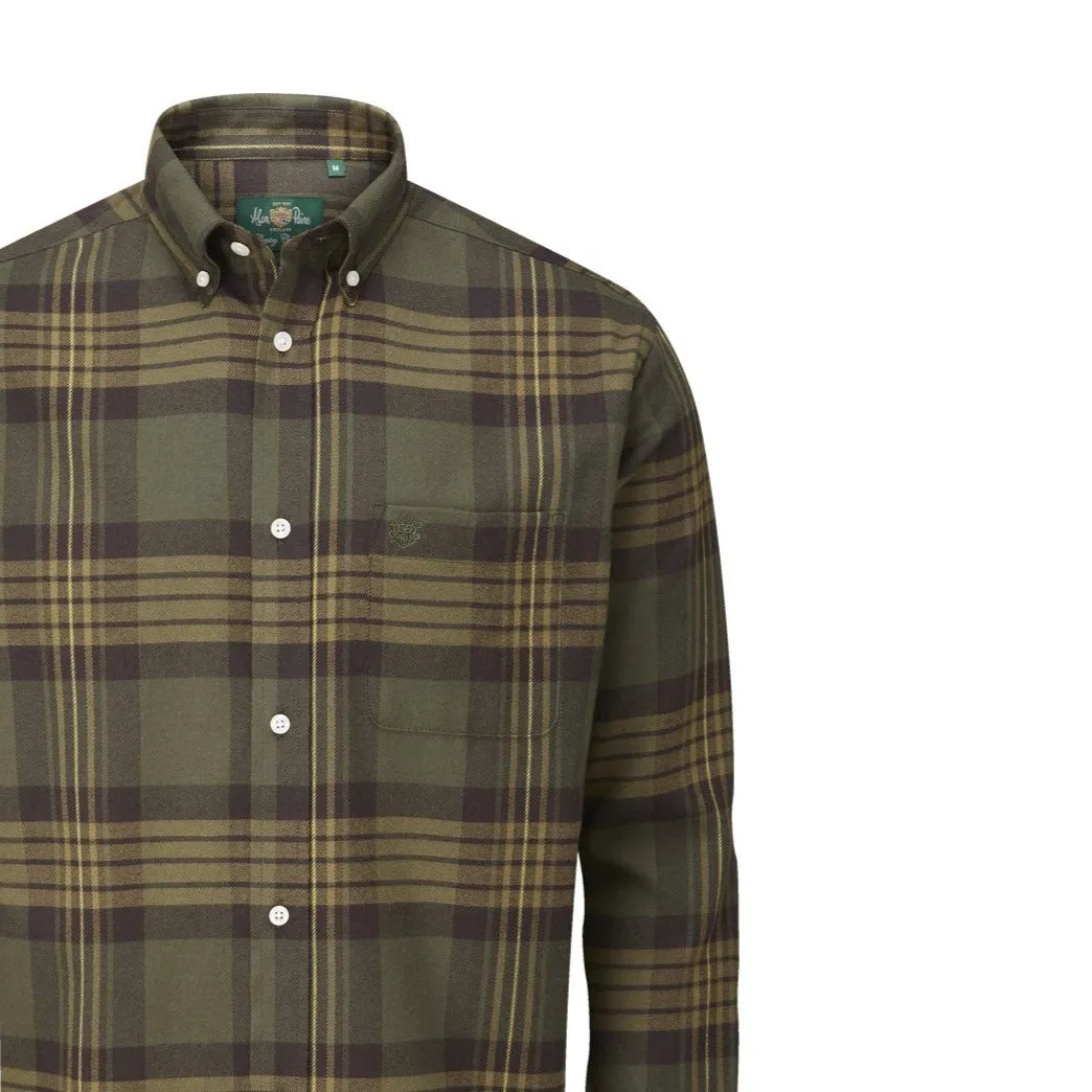 Alan Paine Ilkley Flannel Button Down Collar Shirt