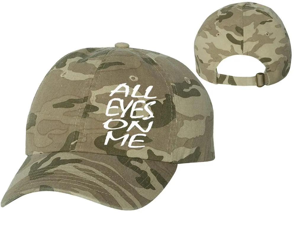 All Eyes On Me Baseball Cap, Heat Transfer Baseball Caps