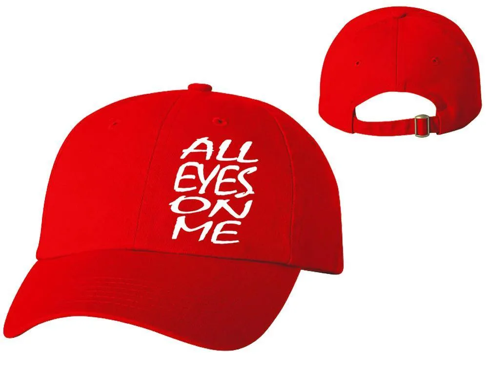 All Eyes On Me Baseball Cap, Heat Transfer Baseball Caps