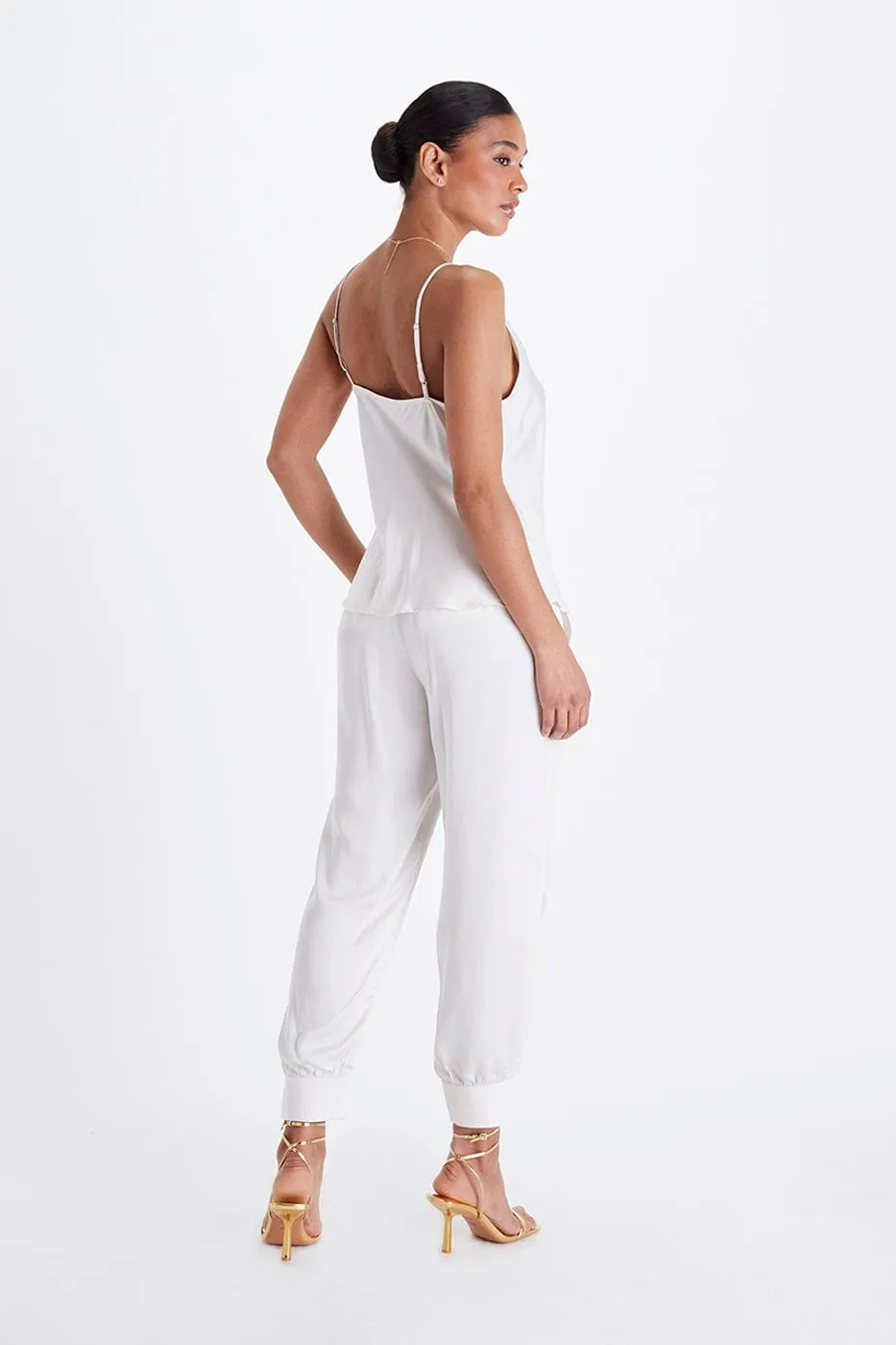 Allie TENCEL Ankle Trousers | Snow White