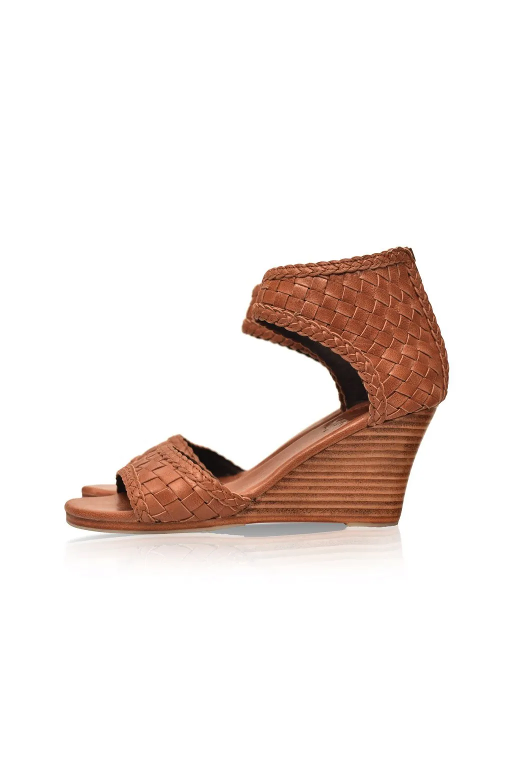 Athena Leather Wedges