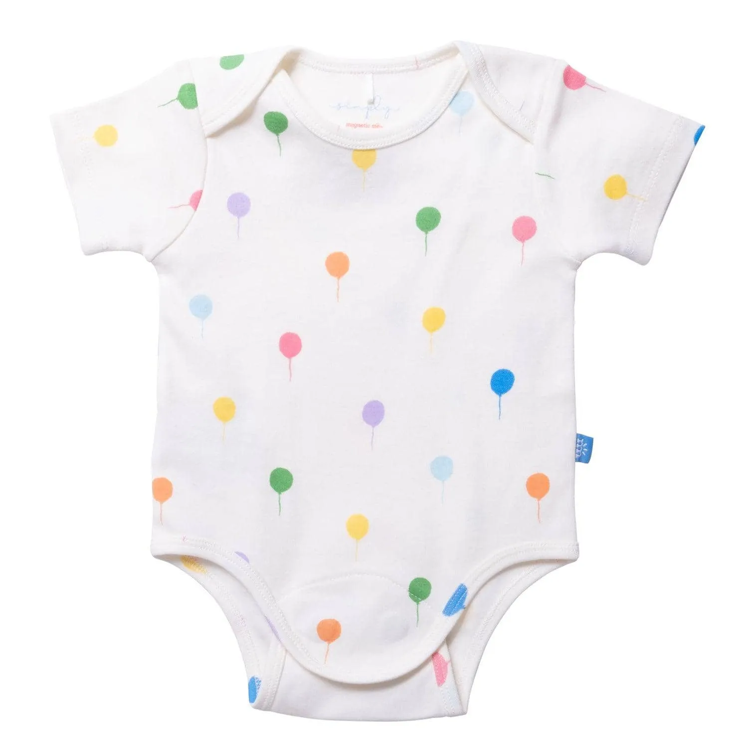 balloon dream organic cotton magnetic bodysuit