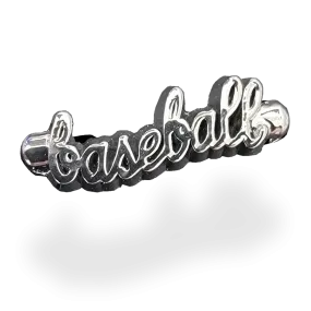 Baseball Text Charm