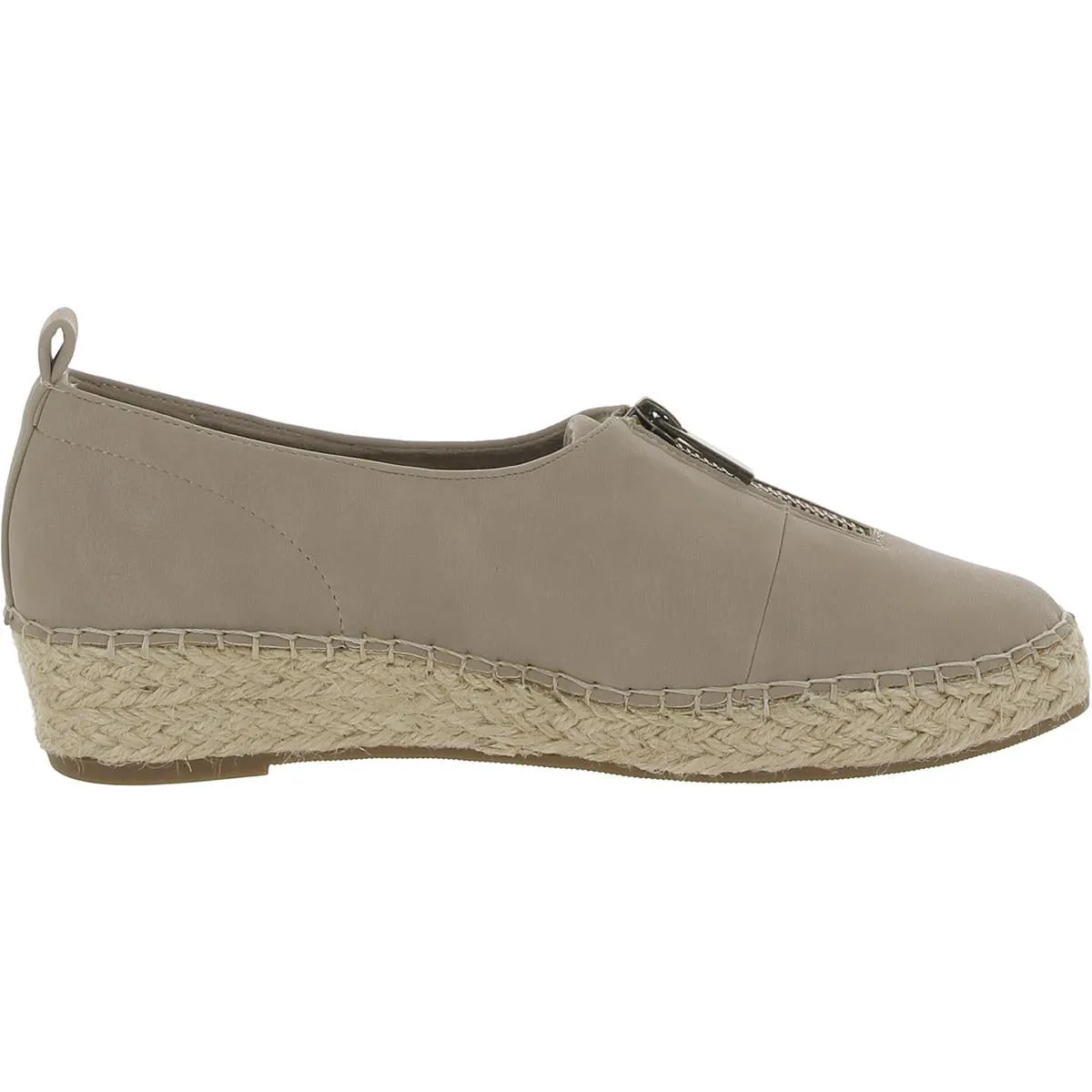 Bella Vita Womens Faux Suede Zipper Espadrilles