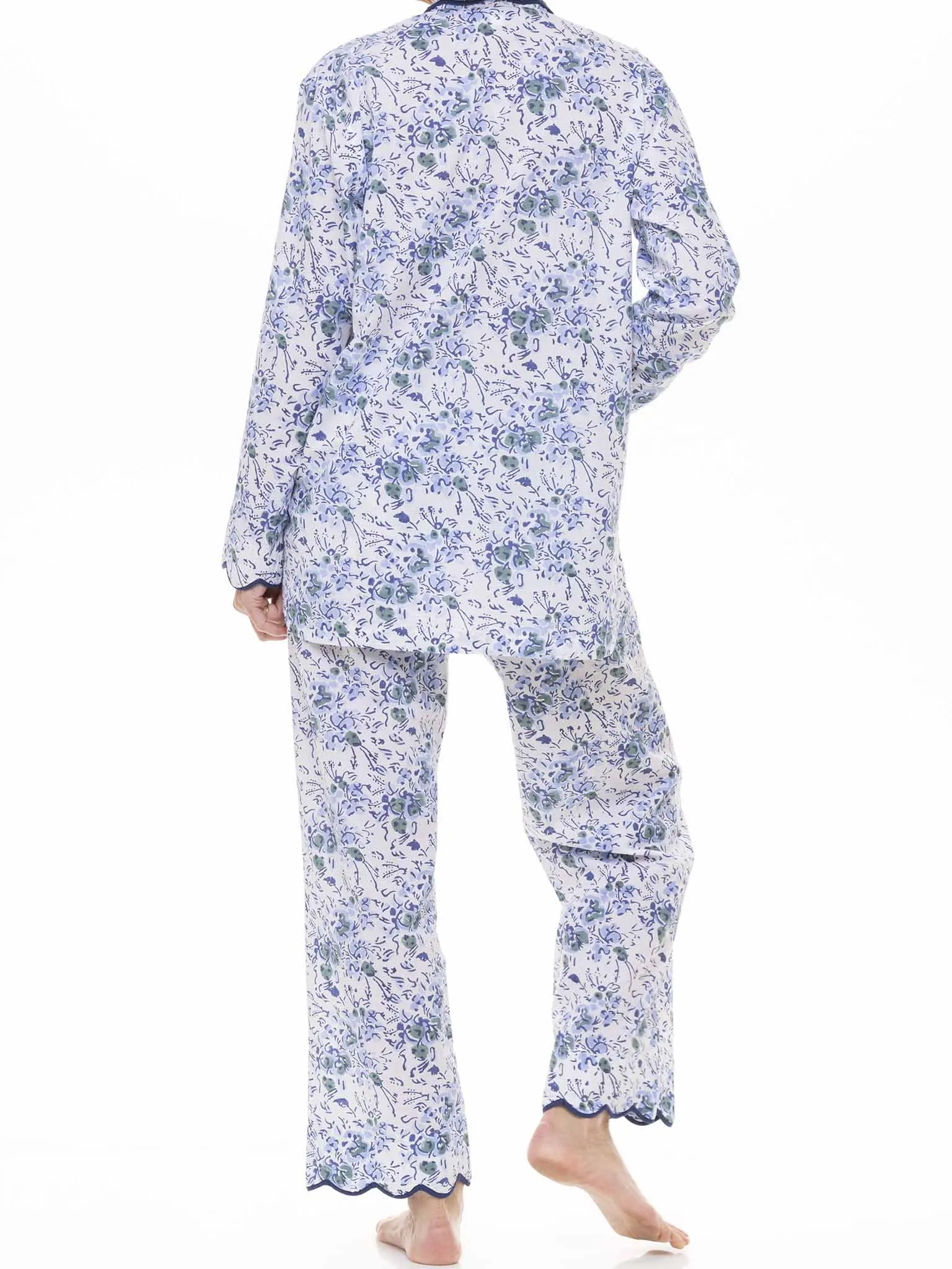 Blue Floral Pajamas