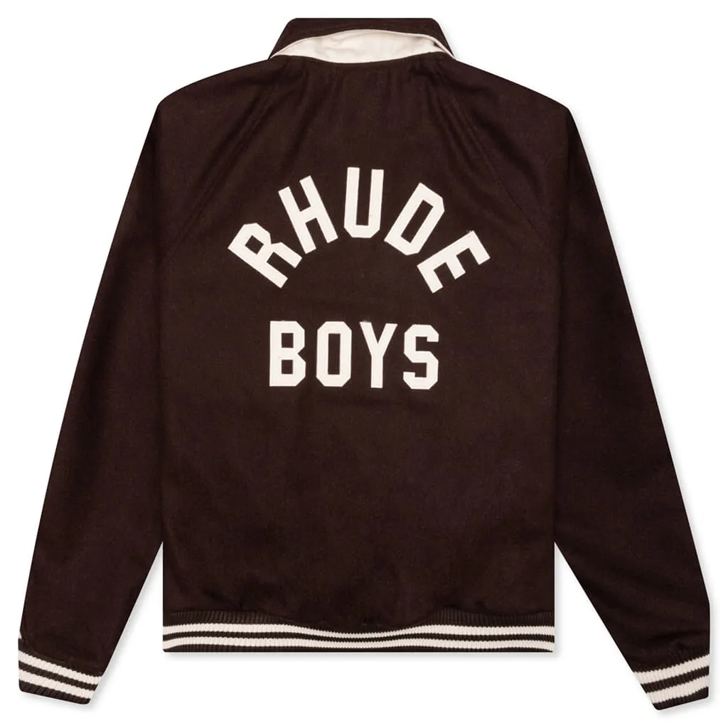 Boys Signature Bomber - Brown