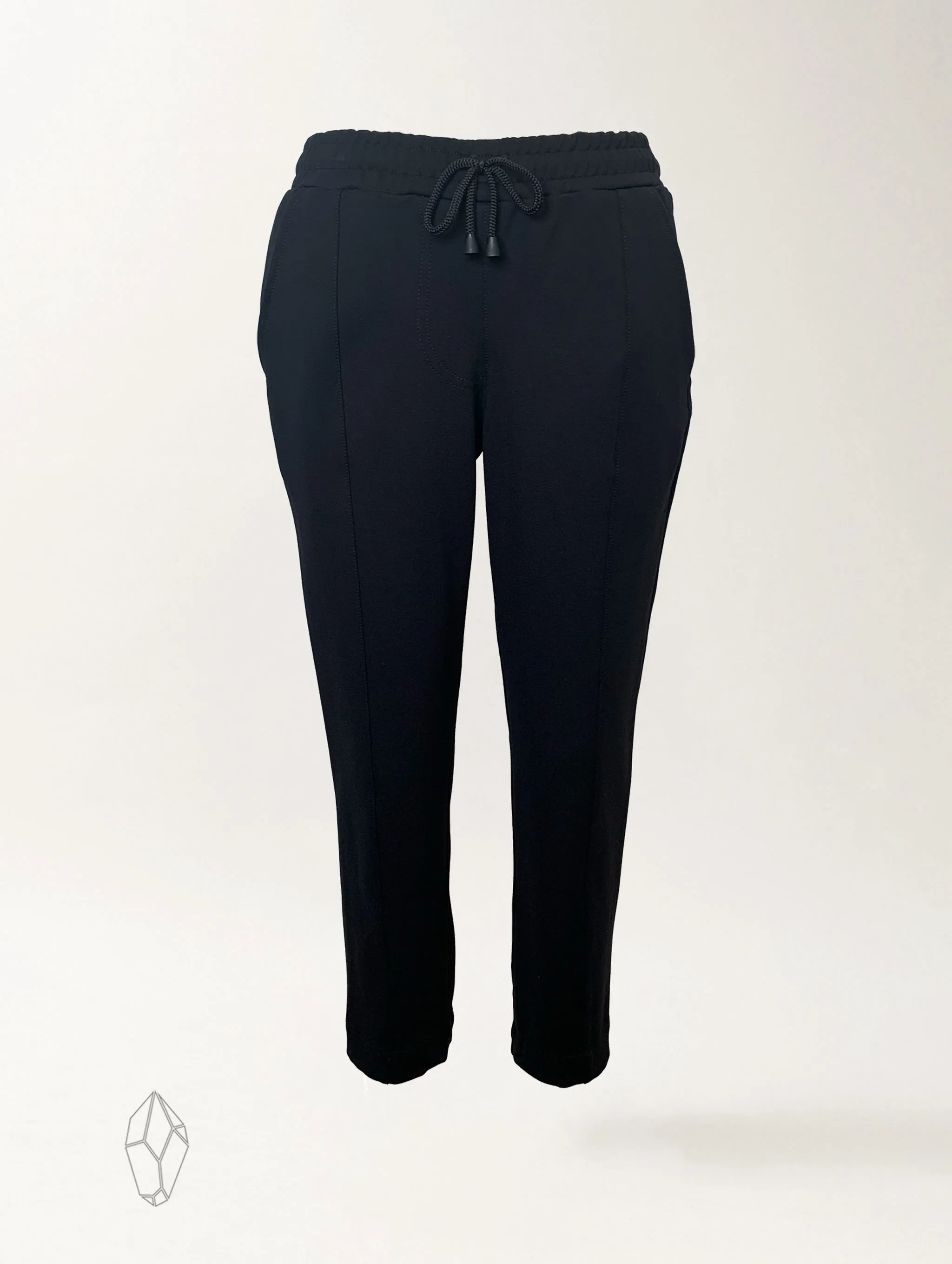 Brooklyn Pant - Black Twill Ponte