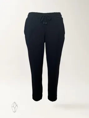 Brooklyn Pant - Black Twill Ponte