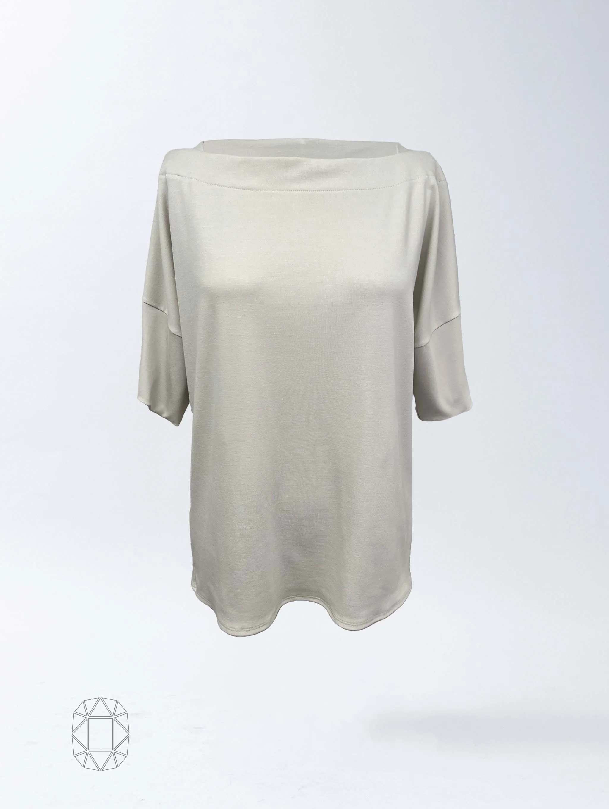 Carly Top - Antique White Soft Ponte