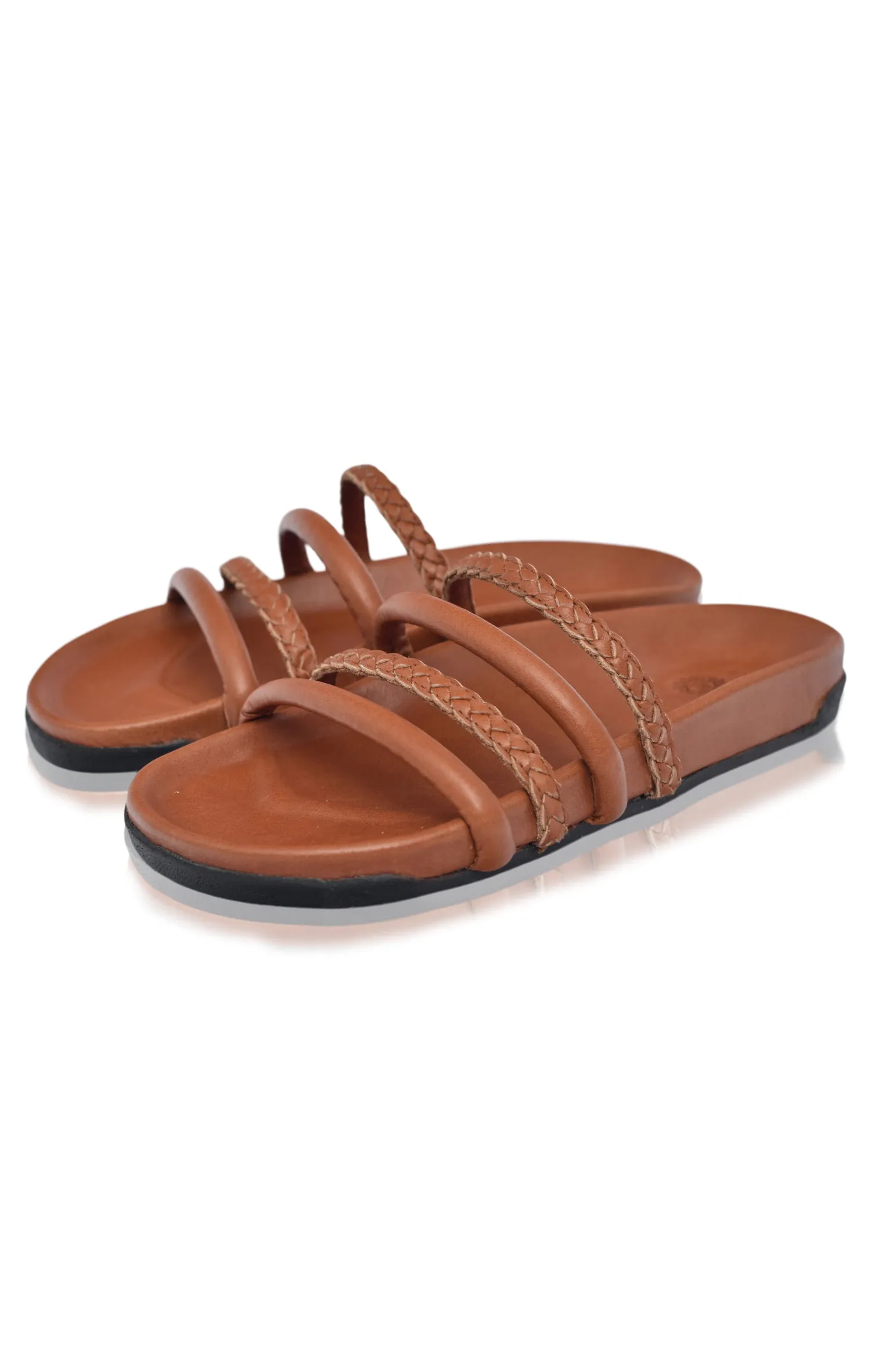 Castaway Leather Slides (Sz. 5.5 & 10)