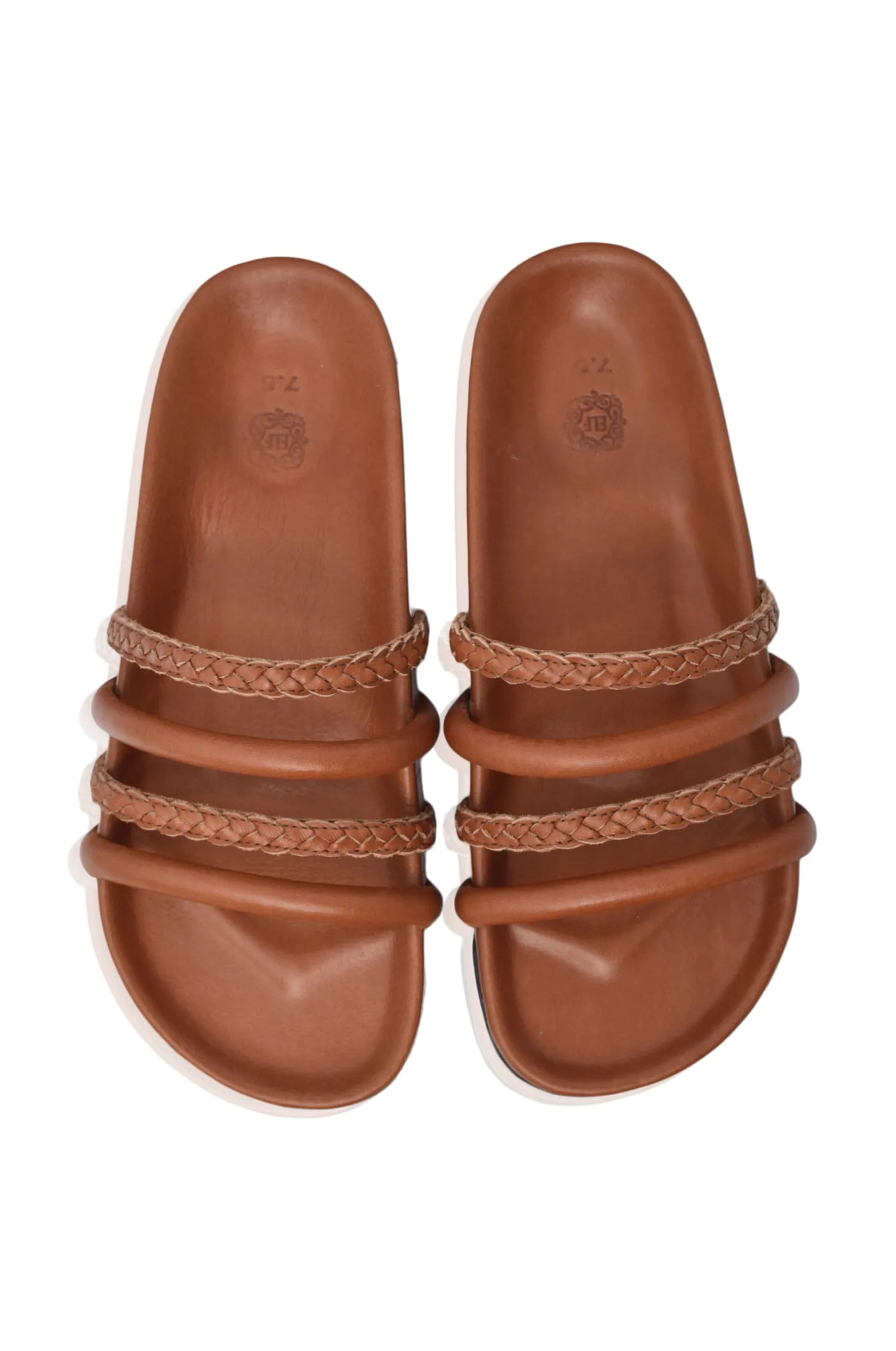 Castaway Leather Slides (Sz. 5.5 & 10)