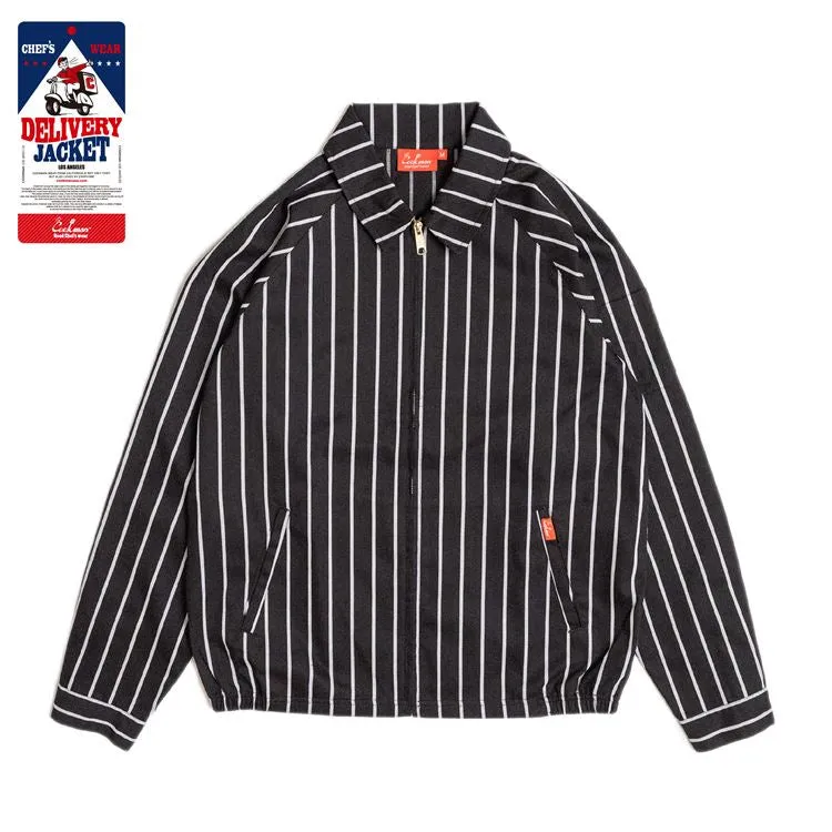 Cookman Delivery Jacket - Stripe : Black