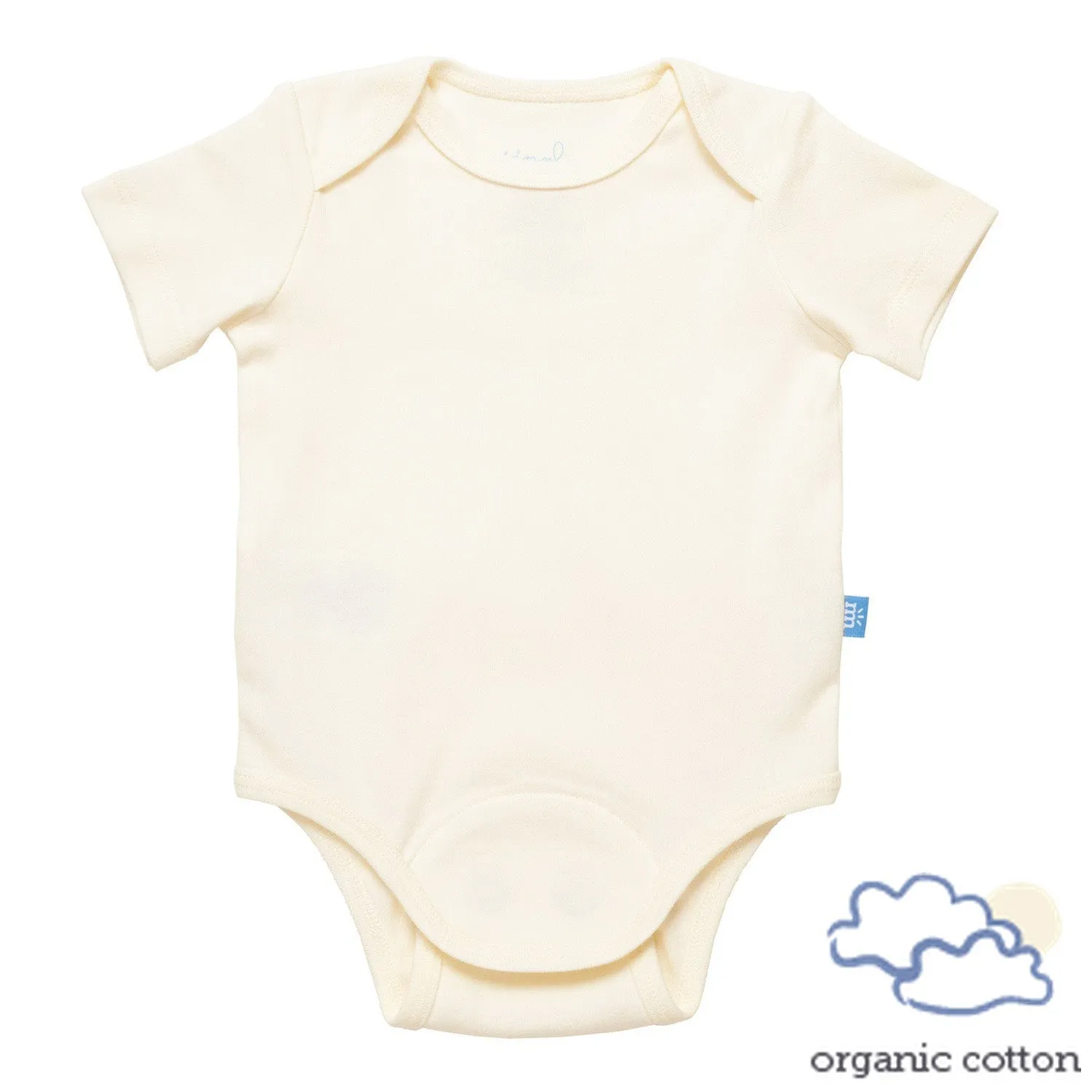 cream organic cotton magnetic bodysuit