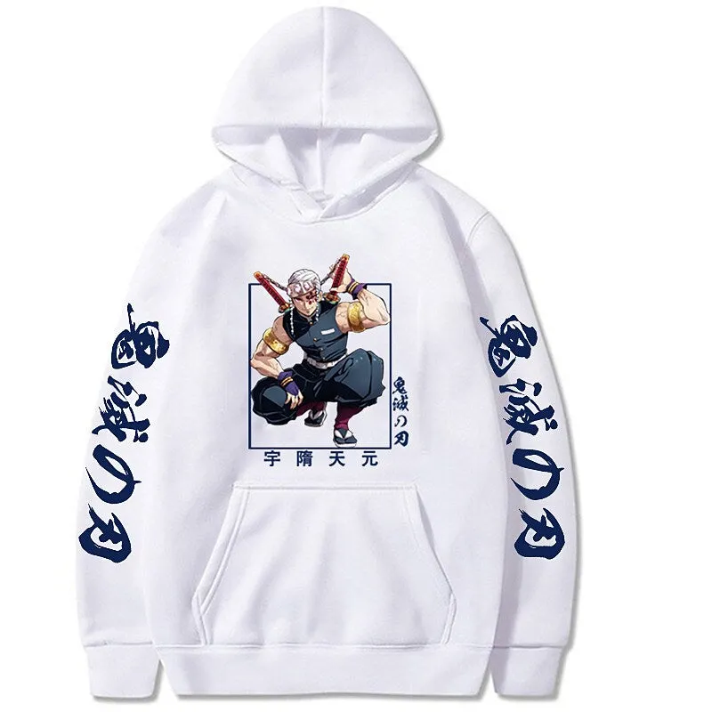 Demon Slayer Anime Hoodie Streetwear Casual Pullover Hoodie