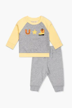 Embroidered Sweatshirt Track Pants Bundle_Giddy Up