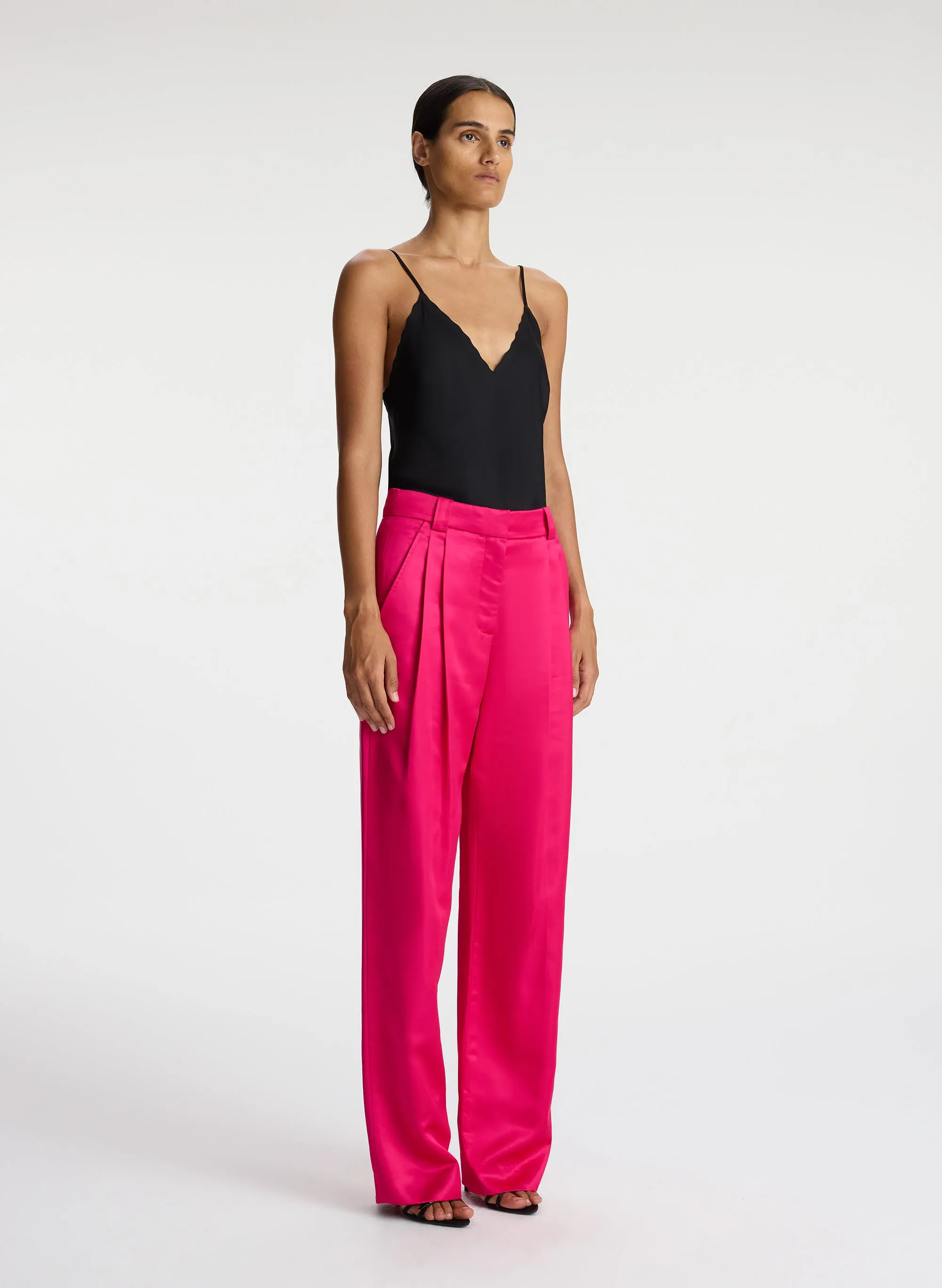 Fynn Structured Satin Pant