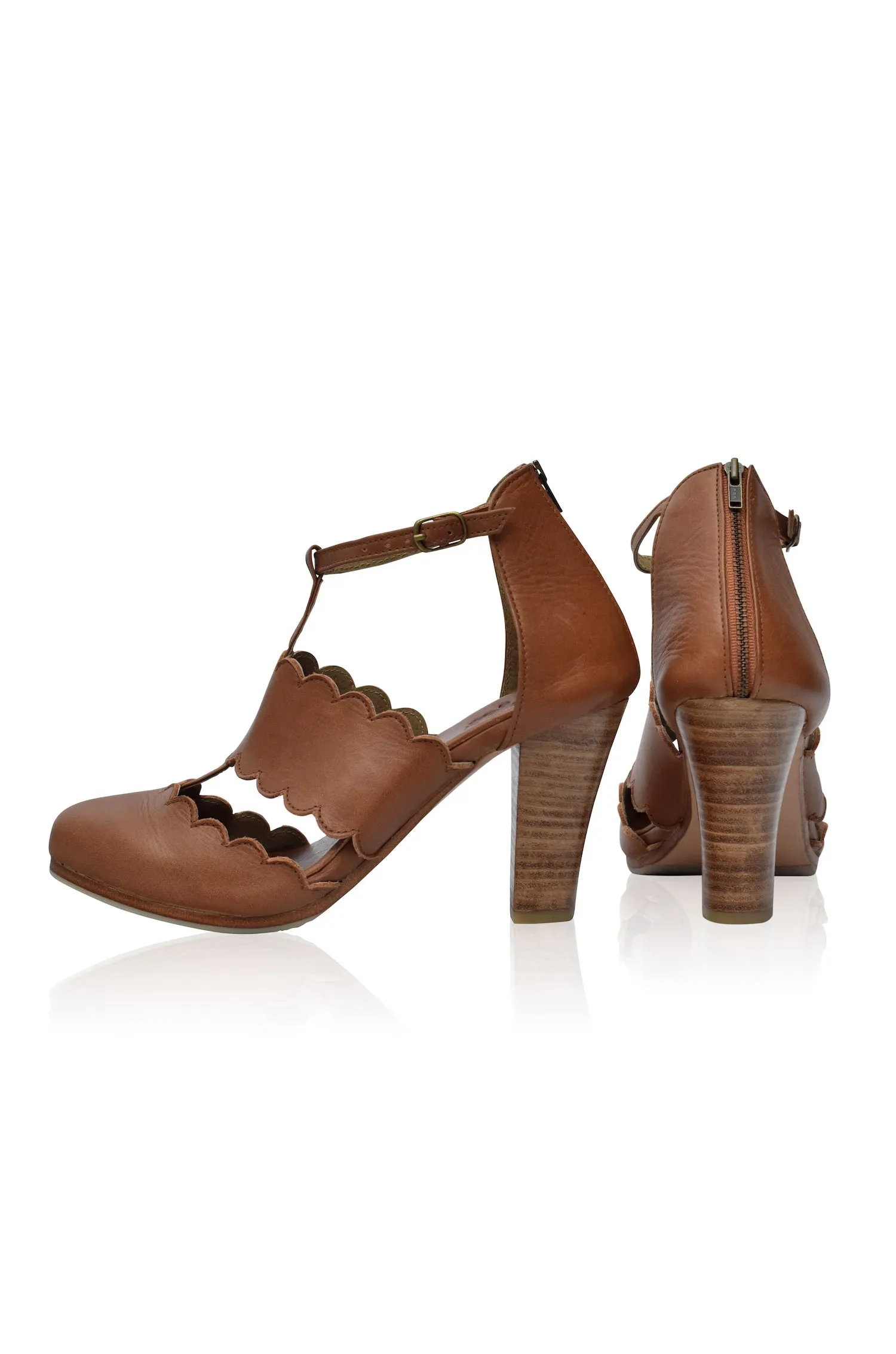 Incognito Leather Heels (Sz. 5 - 10)