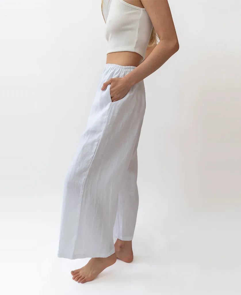 Kinsley Pant Linen | White