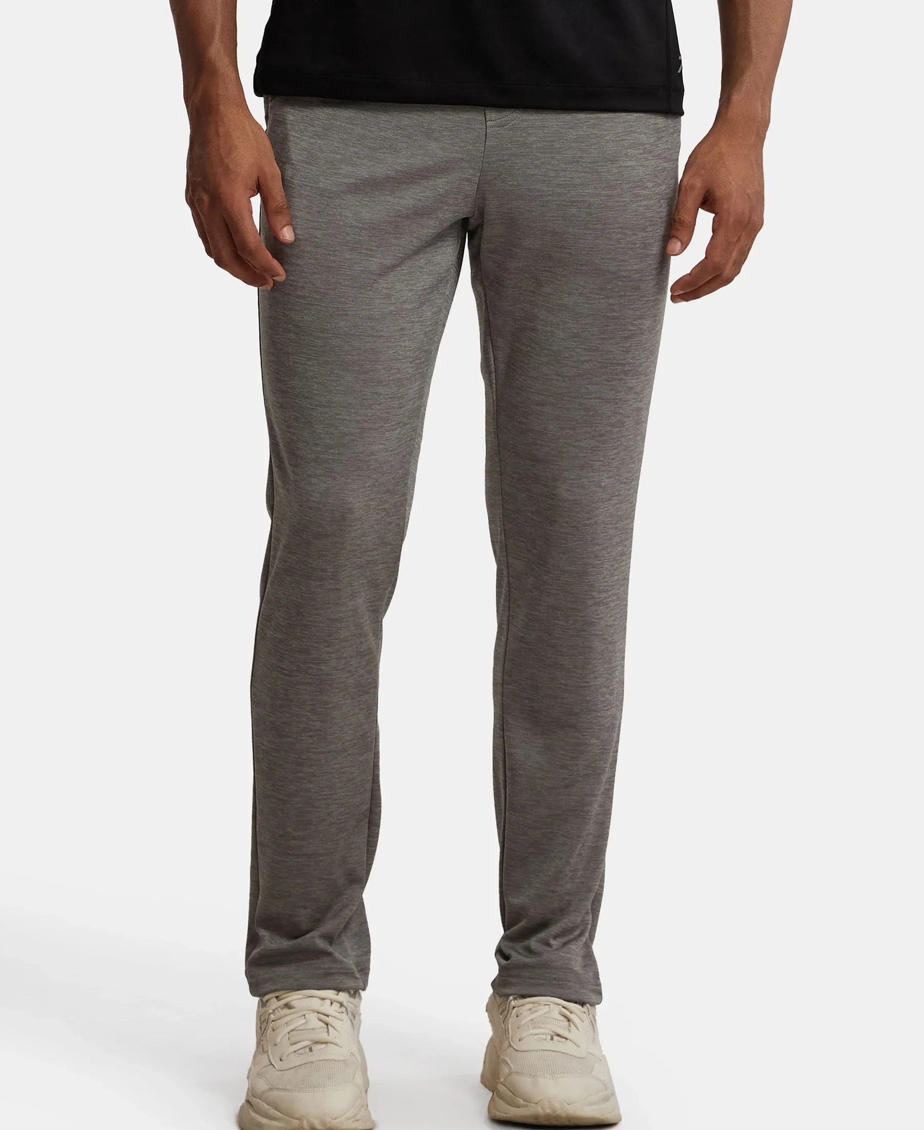 Lightweight Microfiber Trackpant with Zipper Pockets and StayFresh Treatment - Performance Grey