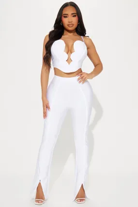 Lovin' Me Bandage Pant Set - White