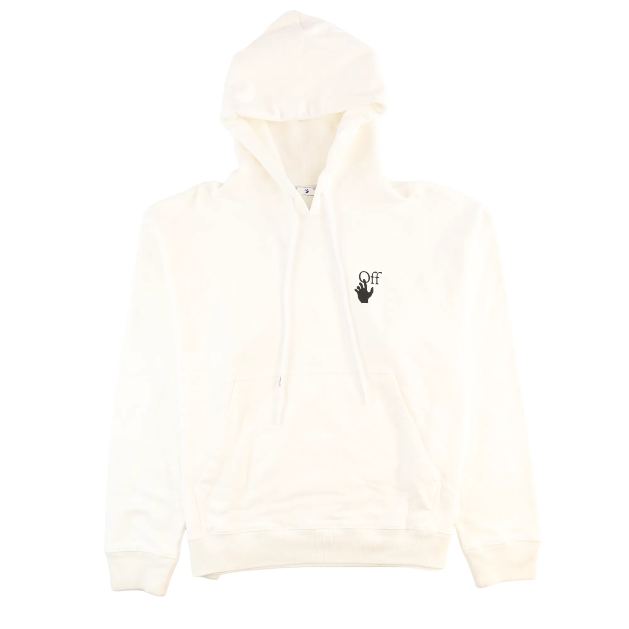 Men's Arrows Logo Hoodie White Size M