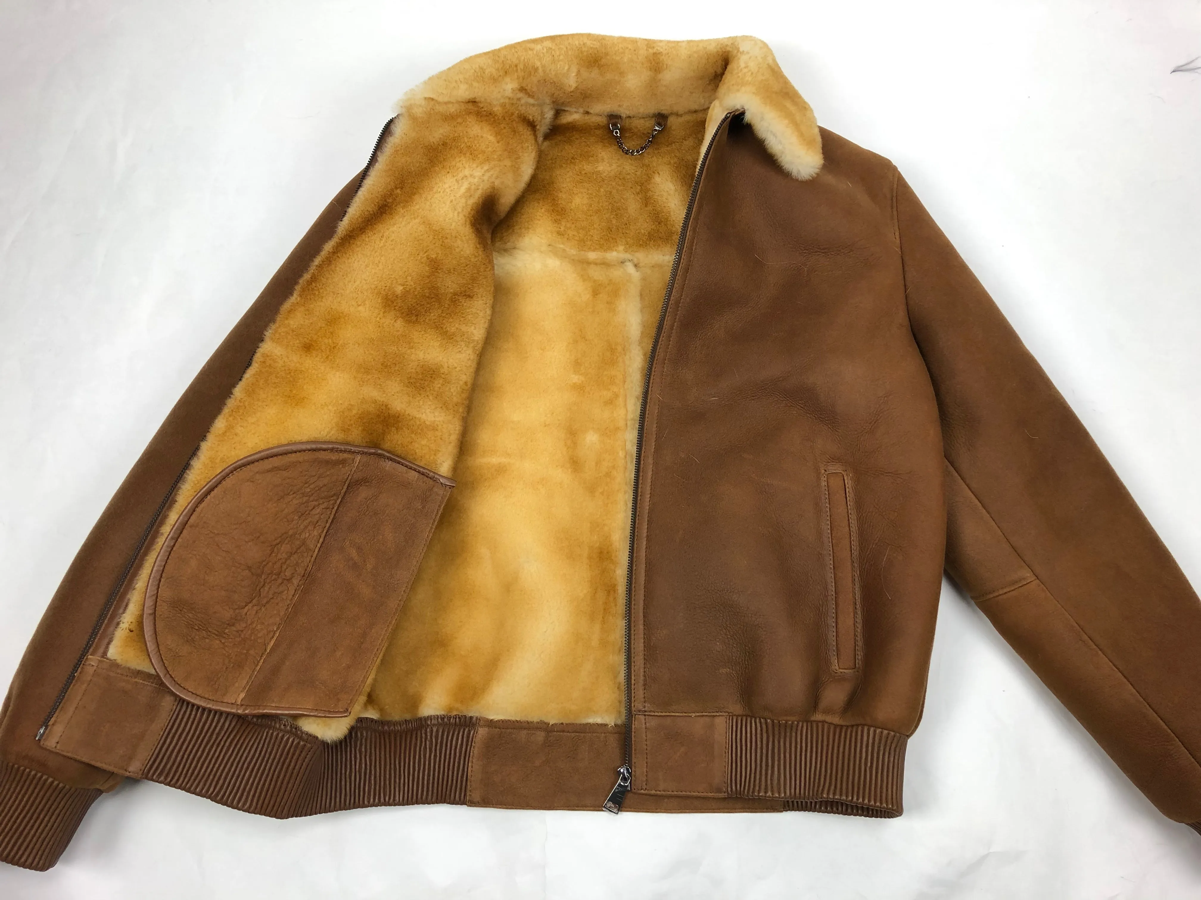 Men's Shearling Baseball Jacket