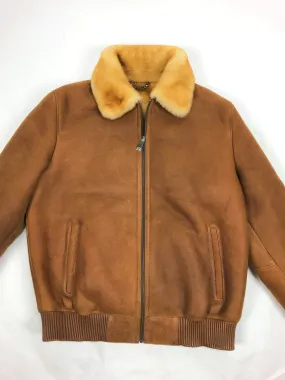 Men's Shearling Baseball Jacket