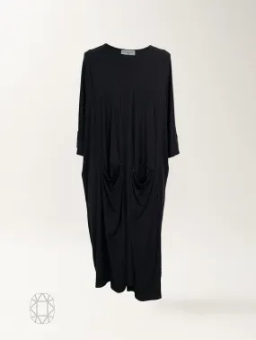 Milla Duster - Black Rayon Jersey