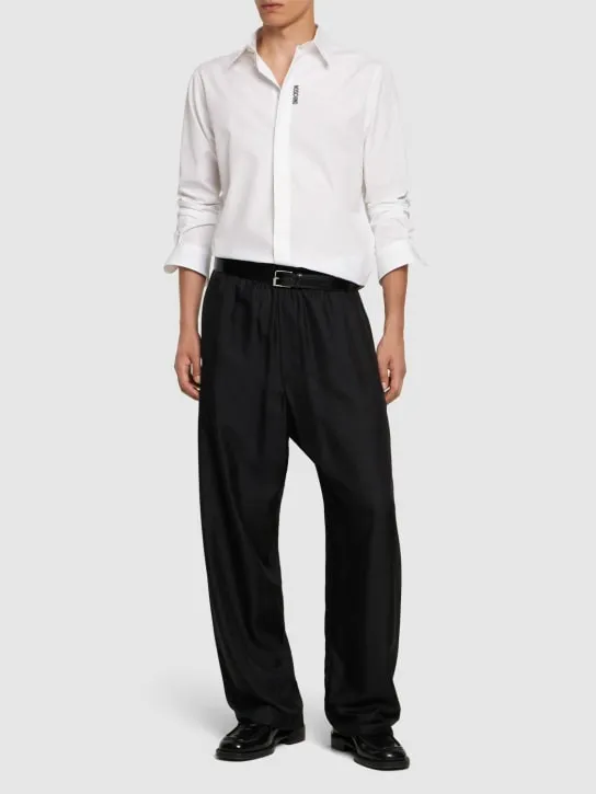 Moschino   Casual silk &amp; modal pants 