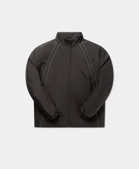 Obsidian Black Taye Logo Relaxed Track Jacket