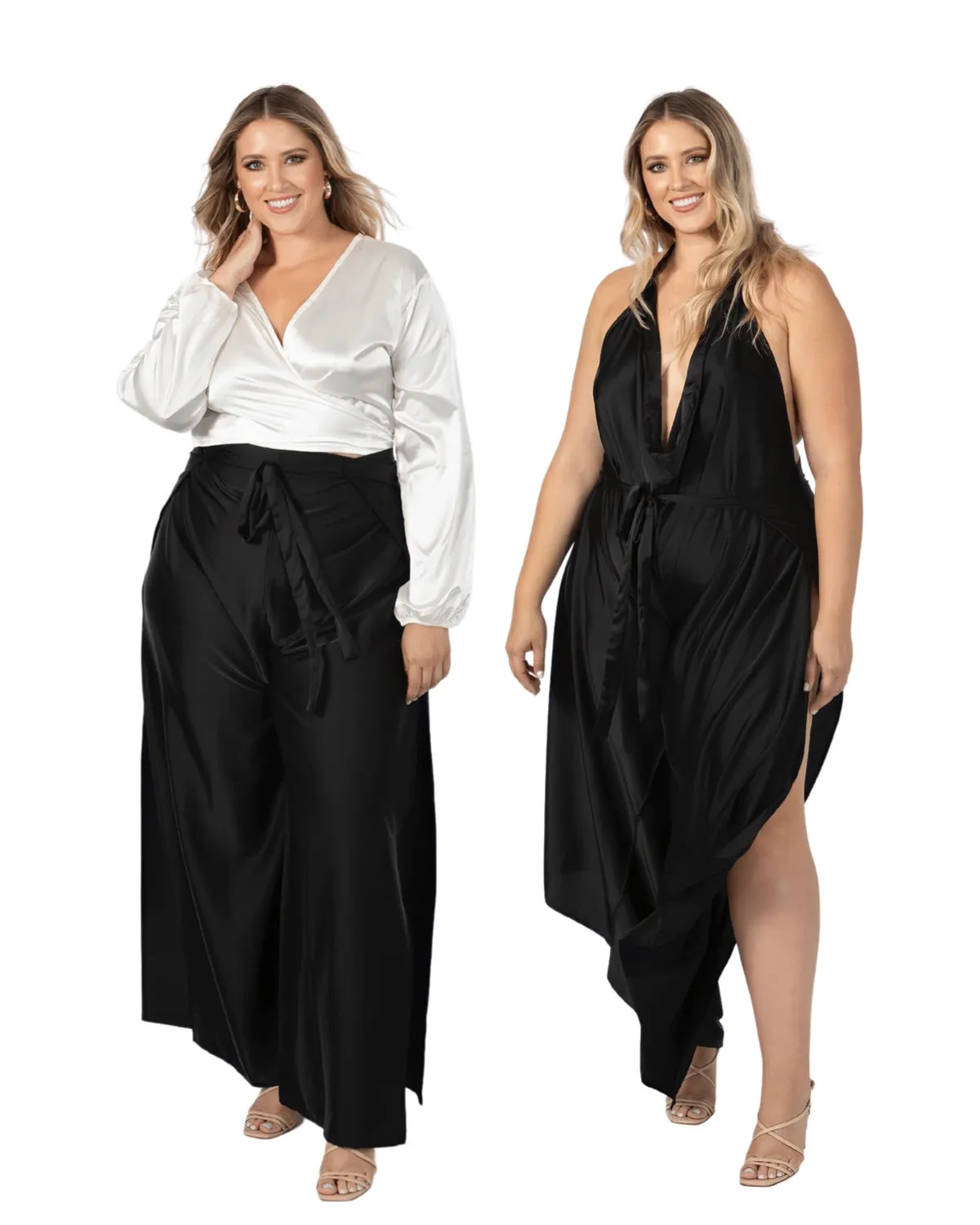 Pant to Jumpsuit - Viscose Satin