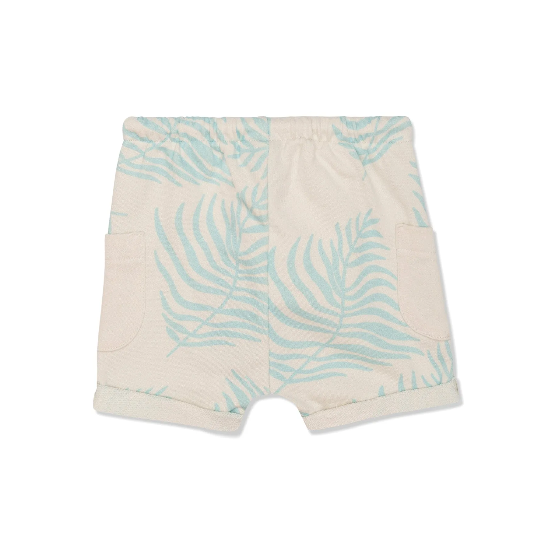 Recycled Cotton Palm Leaf Baby Shorts