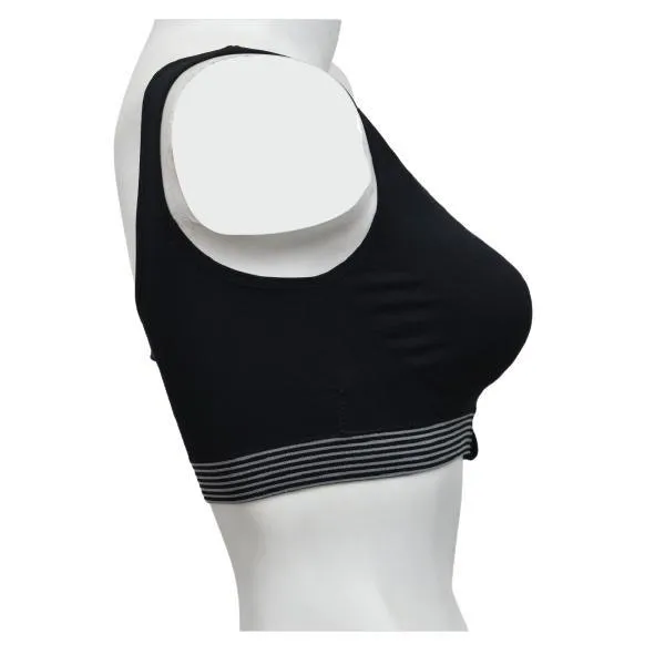 Retro Front Zipper Sports Bra