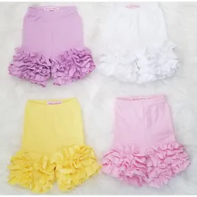 Solid Icing Ruffle Shorts