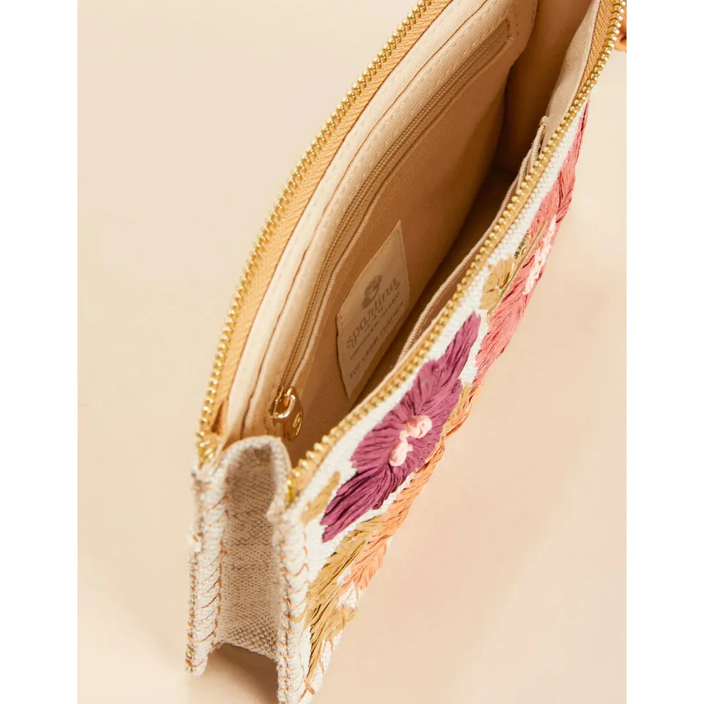 Spartina Sophie Raffia Wristlet-  Multi