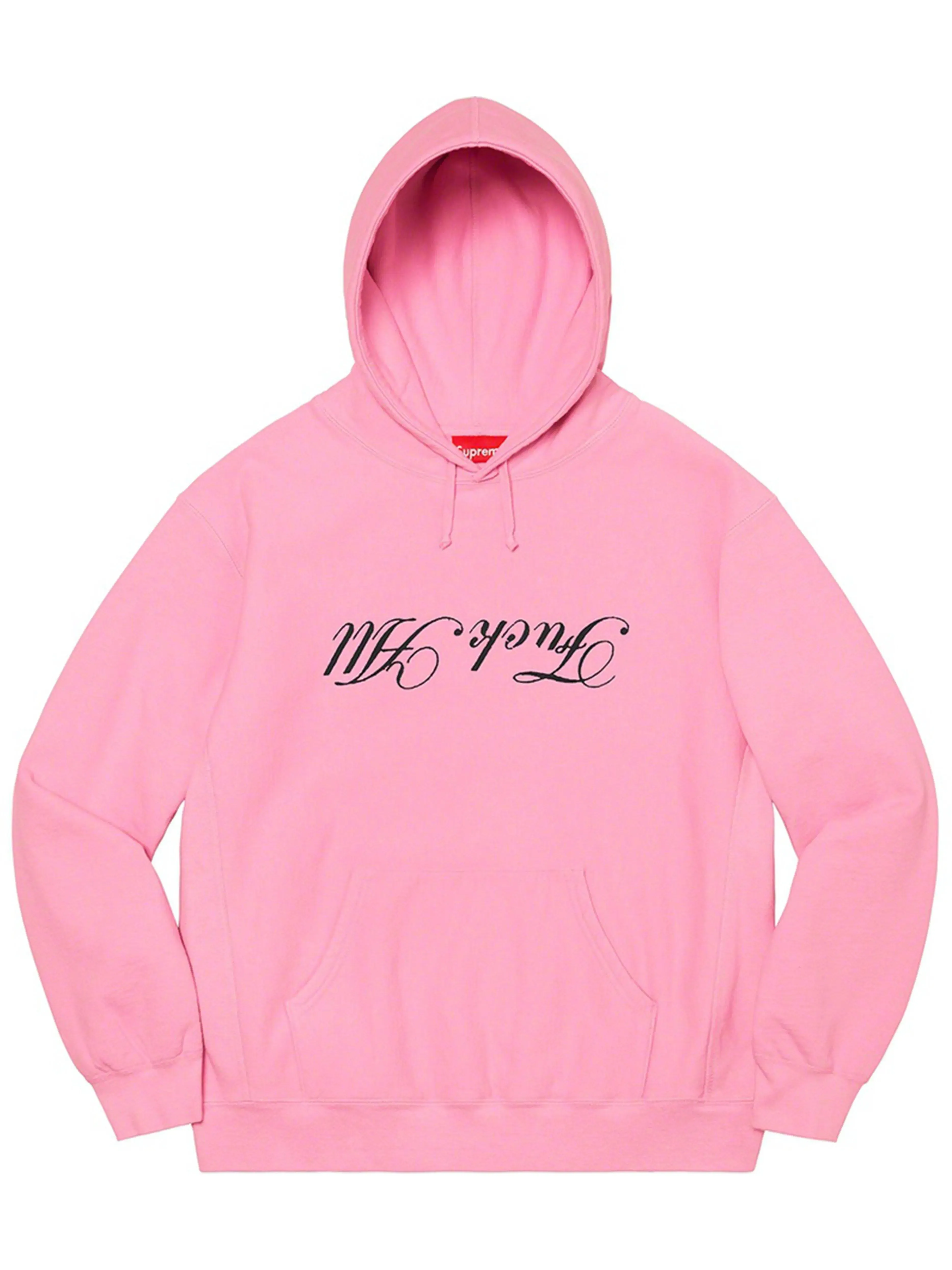 Supreme Jamie Reid Fuck All Hoodie Pink [SS21]