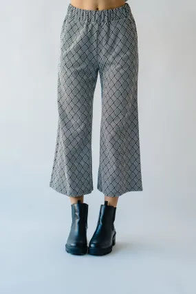 The Ronnie Textured Wide Leg Pant in Geometric