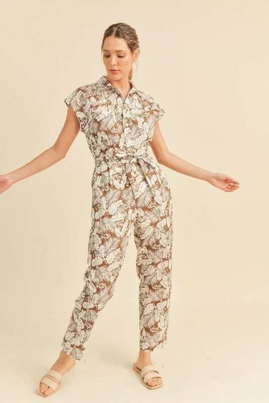 Viana Button Down Jumpsuit - FINAL SALE