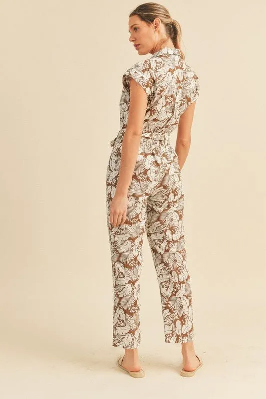 Viana Button Down Jumpsuit - FINAL SALE