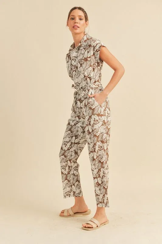 Viana Button Down Jumpsuit - FINAL SALE