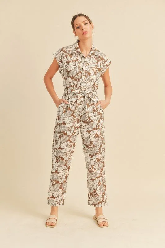 Viana Button Down Jumpsuit - FINAL SALE